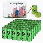 Nestling® Poo Bags for Dog Waste, 540 Dog Poop Bags, Super Strong 100% Leak Proof Biodegradable Dog Poo Bags with Dispenser (Green)