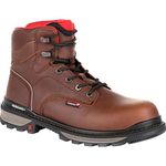 Rocky Rams Horn Waterproof Composite Toe Work Boot, Dark Brown, 7.5