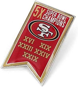 Aminco NFL San Francisco 49ers Championship Banner Pin