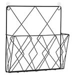 KEBY Wall Mounted Magazine Rack,Magazine Rack Metal Magazine Newspaper Holder Rack,Small Metal Magazine Holder for Bathroom, Toilet and More, Newspaper Wall Mount Holder for Living Room Office (A)