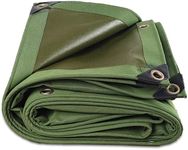 3X3m 3X4m Heavy Duty Waterproof Canvas Tarp Tarpaulin Sun Blocked Dustproof (3m X 3m)