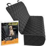 ACTIVE PETS Bench Dog Car Seat Cover for Back Seat, Waterproof Dog Seat Covers for Cars, Durable Scratch Proof Nonslip, Protector for Pet Fur & Mud, Washable Backseat Dog Cover for Cars Trucks & SUVs