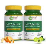 Pure Nutrition Naturals Vitamin C 1250mg, 120 Veg Tablets (60 X 2) with Amla & Orange Peel Extract| Boosts Immunity & Skin Health | Antioxidant Support for Men & Women | Supports Collagen Formation