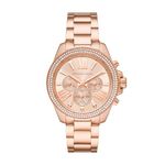 Michael Kors Stainless Steel Analog Rose Gold Dial Women Watch-Mk7430, Rose Gold Band