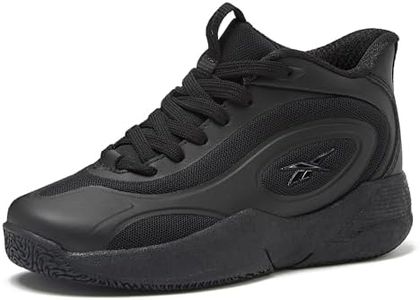 Reebok Open Gym Kids Basketball Shoes for Boys and Girls Sneakers Size Big and Little Kid 11 to 7, Black/Black/Black, 3