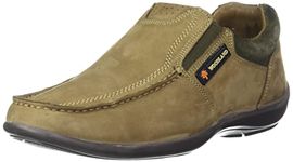 Woodland Men's Dubai Khaki Leather Loafer (OGC 3509119)