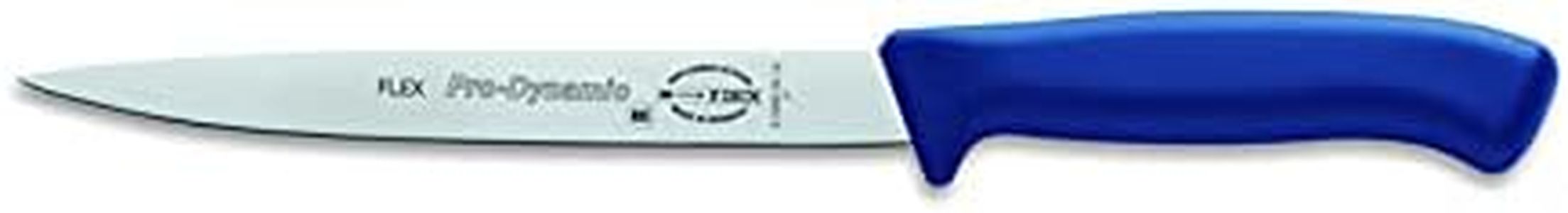 F. DICK ProDynamic Filetiermesser (Klingenlänge 18 cm, Küchenmesser, Klinge X55CrMo14 Stahl, Härte 56°, Messer, Filiermesser für Fisch + Fleisch) 85980182-12, Blau