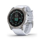 Garmin epix Pro (Gen 2) Sapphire Edition, 51mm, High Performance Smartwatch, Advanced Training Technology, Built-in Flashlight, Whitestone