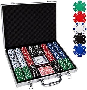 Comie Poker Chips,500PCS Poker Chip Set with Aluminum Travel Case,11.5 Gram Poker Set for Texas Holdem Blackjack Gambling