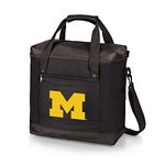 PICNIC TIME NCAA Michigan Wolverines Montero Tote Cooler Bag, Soft Cooler Bag, Picnic Tote, (Black)