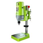 Drill Press Stand, Home and Garden Mini Drill, 5 Speed 710W Bench Drill, Height Adjustable Workbench Repair Tool, DIY Wood Drilling Machine Green