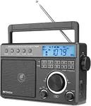 Retekess TR629 Portable Shortwave Radios, Digital Radio AM FM Plug in with DSP, Support Backlight LCD Display, Digital Tuning and Preset, USB, Micro SD, Clock, Recorder