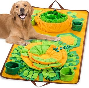 Large Snuffle Mat, Eufymax 34'' x 19'' Snuffle Mat for Dogs, Dog Puzzle Mat with Sounds for Interaction Dog Foraging and Sniffing Feeding, Encourage Natural Foraging Skills and Stress Release