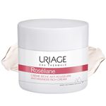 Uriage Roséliane Anti-Redness Rich Face Cream 50ml - Soothes, Hydrates, Reduces Redness of Dry Sensitive Skin - Long-Lasting Comfort & Proven Results - Day & Night - With Shea Butter & Ginseng