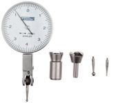 Fowler 52-563-777 White Face Dial Test Indicator, 0.008" Maximum Measuring Range, 0.0001" Graduation Interval, 1.5" Diameter