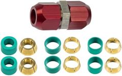 Tectonic A/C Repair Fittings | Straight Line Standard Multi Size A/C Repair Splice 1/2", 3/8" & 5/16" | Replacement for FMSI Universal 76000, Dorman - OE Solutions 800-641, 800-642, 800-643