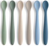 6 Piece Silicone Baby Feeding Spoon