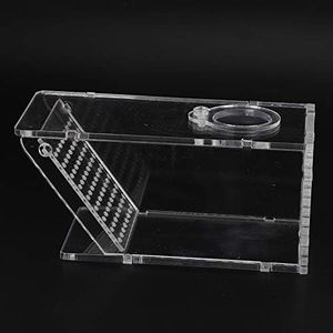 Joyzan Boîte de Piège à Crabe, Capture Crabe Catcher Box Aquarium Fish Tank Poisson Acrylique Poissons d'eau Douce Sens Unique Transparent Réservoir D'aquarium en Parasites Outil D'escargot Crevette