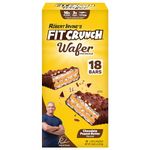 FIT CRUNCH Wafer Protein Bar, 18 Bars Chocolate Peanut Butter