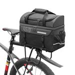 ROCKBROS Bicycle Rack Bag Insulated Bike Bag for Rear Rack 11L Bike Trunk Cooler Bag for Fruits, Vegetables, Keep in Fresh