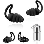 Ear Plugs for Sleeping Noise Cancelling-Spiral Design for Exceptional Comfort, Silicone Earplugs for Sleeping, Snoring, Work & Studying Traveling Swimming(2 Pairs)