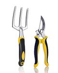 XSteez Gardening Tools Set | Garden Fork | Flower Cutter | Garden Scissors | Garden Tool kit for Home | Gardening Equipment |Stainless Steel Heavy Duty Pruner | Farming Tools | 2 PCs |