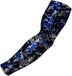 B-Driven Sports Premium Pro-Fit Compression Arm Sleeve for Men & Women - For Sports Protection - Single, Digital Designs