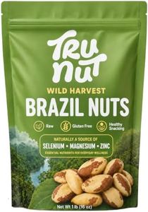 Raw Wild Harvest Brazil Nuts – 1 lb Pouch | High Selenium Superfood | Sustainably Sourced from the Amazon Rainforest | Vegan, Keto, Non-GMO