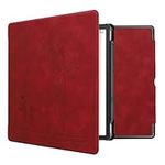 kwmobile Cover Compatible with Amazon Kindle Scribe Cover - eReader Case - Dandelion Love Dark Red