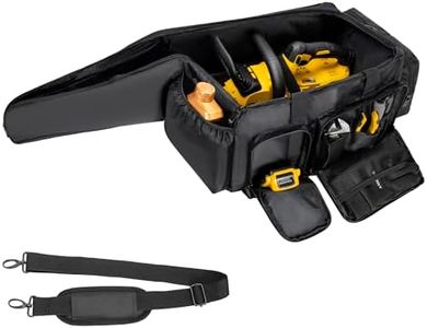 OUUTMEE Chainsaw Carrying Case, Waterproof Foldable Chainsaw Storage Bag Compatible with EGO, Dewalt, Greenworks 10 & 12 Inch Cordless Power Chainsaw & Accessories