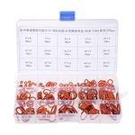 uxcell Silicone Rubber O-Ring Assortment Kit 225 Pieces 15 Sizes Metric VMQ Sealing Gasket Set, Red