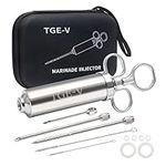 TGE-V Meat Injector, Marinades for Meat, Turkey, with 3 Marinade Syringes Needles, Meat Syringe Nozzles for Smoking, Grilling, 57ml