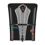 Proven UltraMax Water Purifier with smart LED, RO UV UF TDS Adjuster, Zinc Copper Alkaline 3x Purification Tech | Suitable for Borewell, Tanker, Municipal Water | Black (With Free Pre Filter)