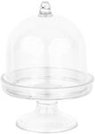 Hammont Mini Cake Dome Shaped Acrylic Candy Boxes - 8 Pack - 2.75"x3.93" - Perfect for Weddings, Birthdays, Party Favors and Gifts | Designer Cute Clear Lucite Plastic Treat Containers