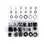 OCGIG 225 Pcs 18 Sizes Rubber O-Ring Sealing Gasket Rings Washer Seal Assortment Set