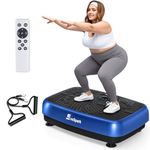 Vibration Plate, EvoSpark Vibration Plate Exercise Machine with 2025 High-Performance Dual Motor, 120 Adjustable Speeds, 450 Lbs Capacity Vibrating Plate for Lymphatic Drainage & Weight Loss