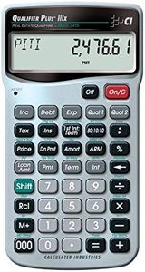 Calculated Industries 3415 Qualifier Plus IIIx Advanced Real Estate Mortgage Finance Calculator | Simple Operation | Buyer Pre-Qualifying | Solves Payments, Amortization, ARMs, Combos, FHA, VA, More