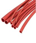 ART IFACT 9 Meters Heat Shrink Tubes: 1 Meter each 1mm, 1.5mm, 2mm, 3mm, 4mm, 5mm, 6mm, 8mm and 10mm Polyolefin 2:1 Sleeve for Wrap - (Red)