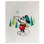 Pluchi Disney Cotton Knitted Ac Blanket for Baby/Infant/New Born for Use in All Seasons (80x100 cm) (Christmas Mickey)