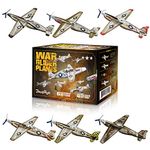 24 Pack War Glider Planes, Toy Glider Plane, 6 Different Designs Party Favors for Kid, Easy Assembly, Valentines Airplanes, Birthday Party Favor, Carnival Prizes