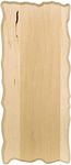 Walnut Hollow Basswood Small Rectangle Plaque, 6" x 14", Sandal