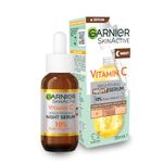 Garnier Targeted Anti Dark Spot Night Serum for Face, with 10% Pure Vitamin C & Hyaluronic Acid, Anti Pigmentation & Dullness, For All Skin Types, Approved by Cruelty Free International, Vegan, 30 ml