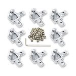 Zeberoxyz 8PCS Silver 3 Way End Corner Bracket with Screws for 6mm T-Shape 2020 Series Aluminum Extrusion Profile (3-Way Corner Bracket-Silver)