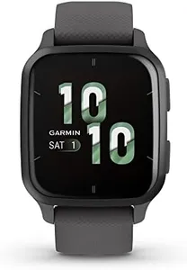 Garmin Venu® Sq 2 GPS Smartwatch, All-Day Health Monitoring, Long-Lasting Battery Life, AMOLED Display, Slate and Shadow Gray