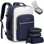 LOVEVOOK Travel Backpack Cabin Size for Women, 40L Carry On Rucksack, Large Hand Luggage Backpacks for Airplanes, Waterproof Easyjet Ryanair 45x36x20 Suitcase Daypacks
