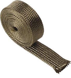 Foneso 1/2'' ID Basalt Heat Shield Wrap Sleeve, Adjustable High-Temperature Resistant Spark Plug Wire Heat Sleeve for Car Motorcycles Wire Loom Brake Cable Fuel Line Hose Protection, Titanium 5FT