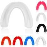 Mouth Guard Gum Shield Junior Senior Contact Rugby Sports Martial Arts MMA Boxing Hockey Football Adult Kids Youth Teeth Protection Boys Girls Boil Bite Fit Professional (Junior, White)