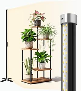 SJZX 4FT Grow Light for Indoor Plants, Full Spectrum 150° Wide Beam with 660nm Red Light, High CRI 97 Plant Light for Home Garden, Herb, Succulent, Standing & Hanging Use
