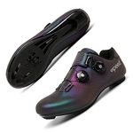 Cycling Shoes for Men Women Road Riding Shoes Peloton Shoes Breathable Cleat Compatible SPD Look Delta Indoor Cycling Shoes LPUKCS869-Magiccolor37