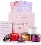 Birthday Gifts for Women – Pamper Gifts for Women – Long Burning Candles Gifts Box for Her– Birthday Present for a Wife, Friend, Mother or Sister